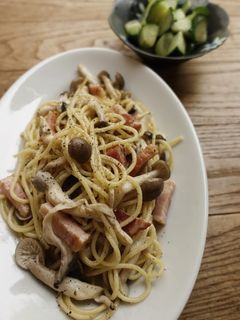 めんつゆできのこの和風スパゲッティ-レシピのメイン写真