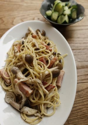 めんつゆできのこの和風スパゲッティ-レシピのメイン写真