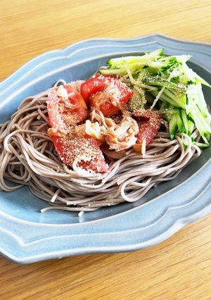 ツナトマトマリネの冷やし蕎麦-レシピのメイン写真