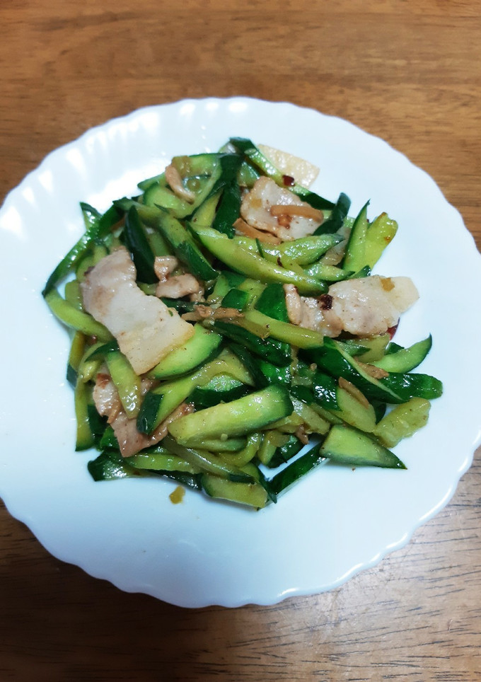 きゅうりと豚肉の炒め物-レシピのメイン写真