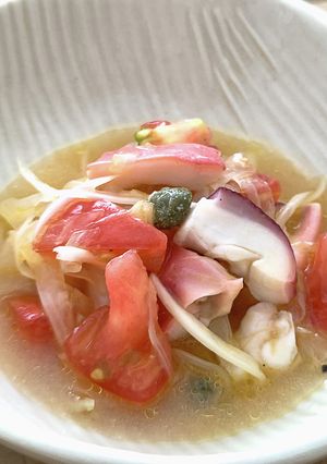 タコとトマトの爽やかオニオンサマーマリネ-レシピのメイン写真