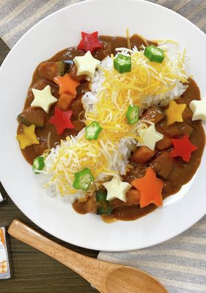 七夕に☆彡 夏野菜の天の川カレー♬♪-レシピのメイン写真