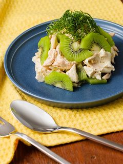 キウイ×ささみの豆腐サラダ-レシピのメイン写真