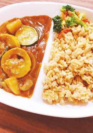 低糖質！夏野菜のダイズライスカレー-レシピのメイン写真