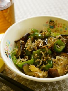 なすとじゃこの甘辛煮☆枚方市給食-レシピのメイン写真