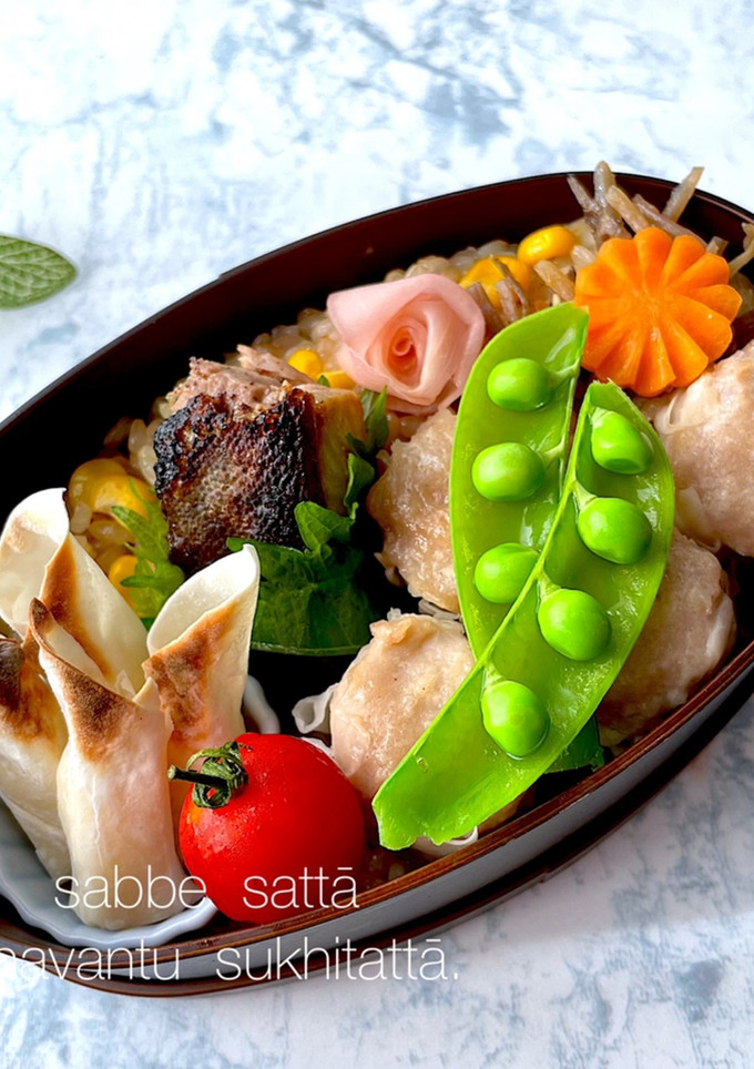 令和四年6月30日　とうもろこしご飯弁当-レシピのメイン写真