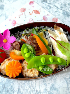 令和四年七月一日 ありあわせ弁当-レシピのメイン写真