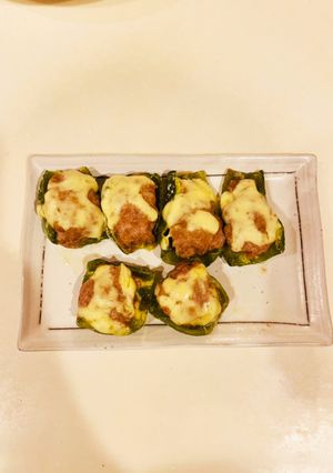 ピーマンの肉づめ-レシピのメイン写真