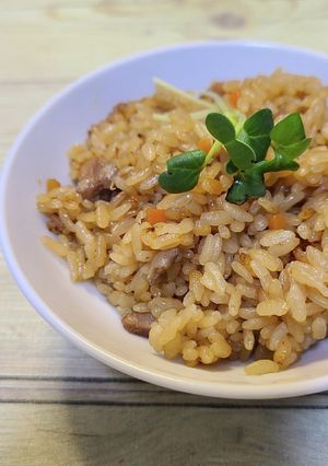 ばり美味！地鶏でかしわ飯-レシピのメイン写真