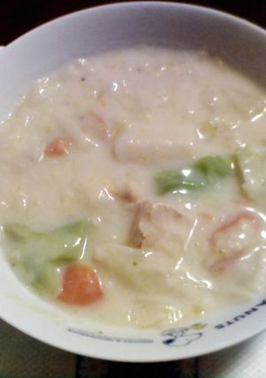 圧力鍋de白菜と鶏肉のクリームシチュー-レシピのメイン写真