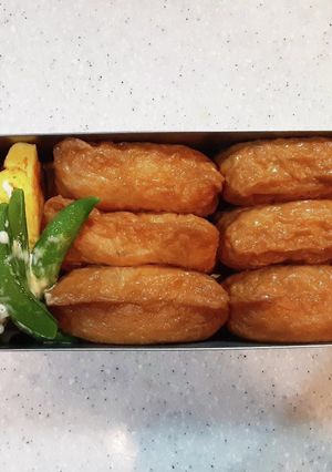 高校生弁当覚え書き45　いなり寿司弁当-レシピのメイン写真