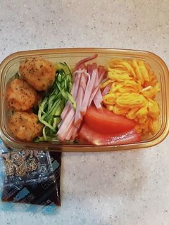高校生弁当覚え書き46 冷やし中華弁当-レシピのメイン写真