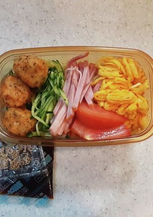 高校生弁当覚え書き46　冷やし中華弁当-レシピのメイン写真