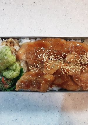 高校生弁当覚え書き47　豚焼肉弁当-レシピのメイン写真