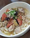 さっぱり！ナスとトマトの冷やしうどん