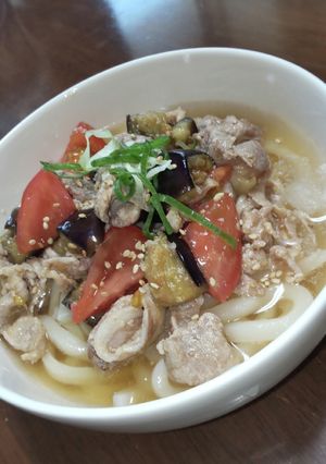 さっぱり！ナスとトマトの冷やしうどん-レシピのメイン写真