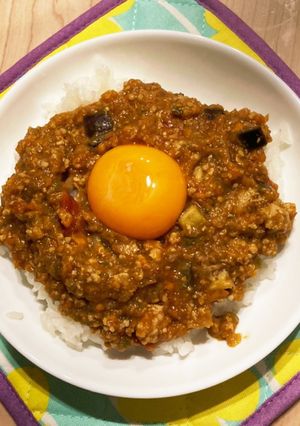 野菜たっぷりレンジでキーマカレー-レシピのメイン写真
