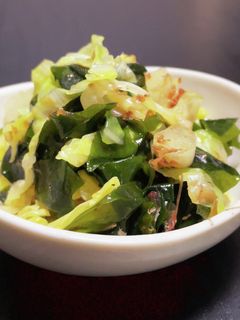 キャベツとワカメの和え物-レシピのメイン写真