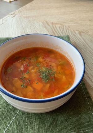 昆布だしで作る和風ミネストローネ-レシピのメイン写真