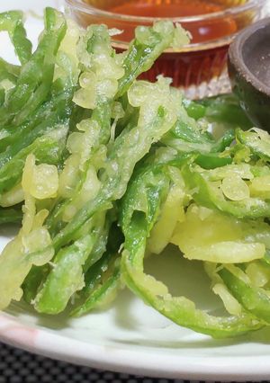 衣が剥がれにくい!細切りピーマンの天ぷら-レシピのメイン写真