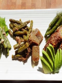 インゲンお惣菜3種盛り-レシピのメイン写真