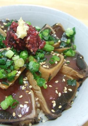 ★漁師風★鰹のタタキで出汁茶漬け-レシピのメイン写真