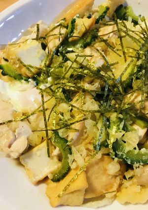鶏肉の目玉焼きゴーヤーチャンプルー-レシピのメイン写真