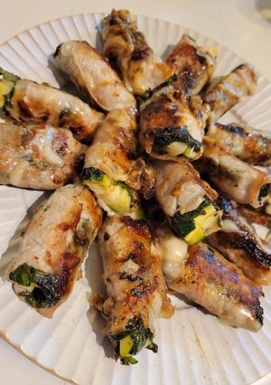 ズッキーニと大葉の豚肉巻き　チーズ絡め-レシピのメイン写真