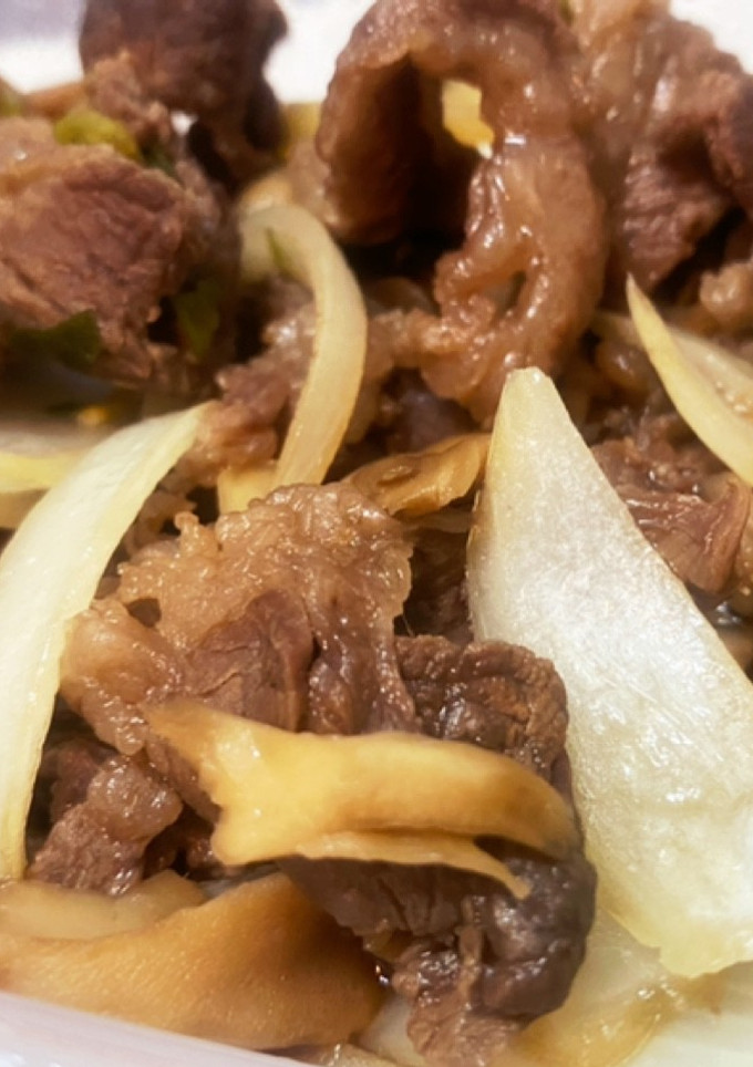 レンジで簡単★牛肉舞茸すき焼き風-レシピのメイン写真