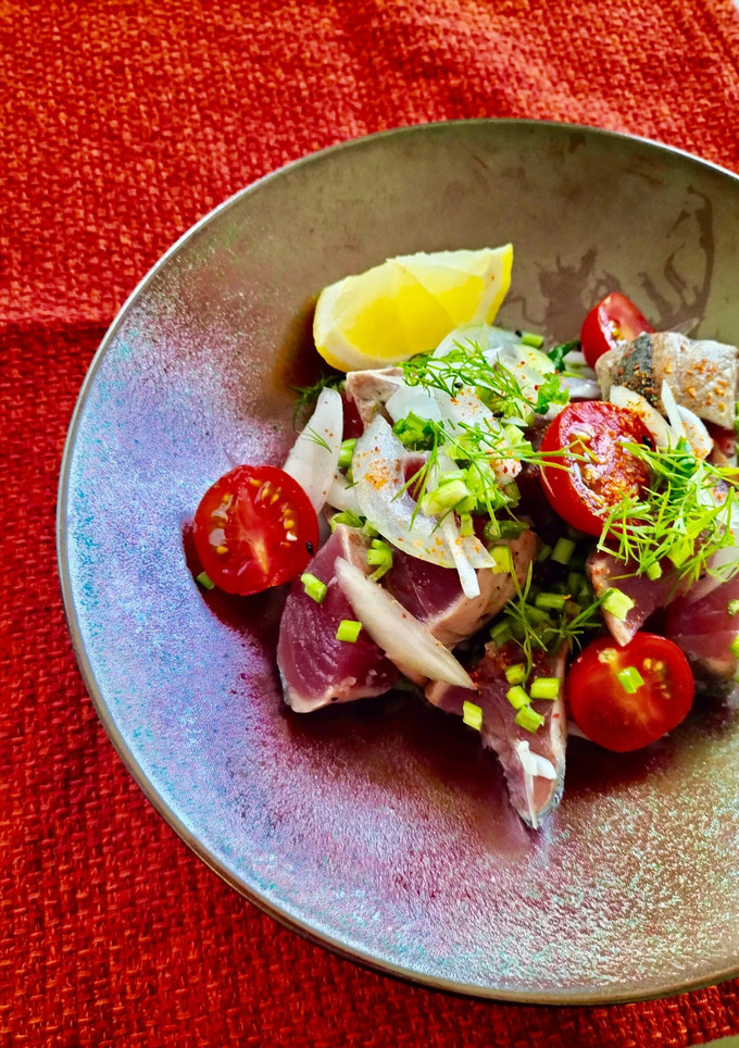 切って和えるだけ♩鰹のたたきエスニック風-レシピのメイン写真