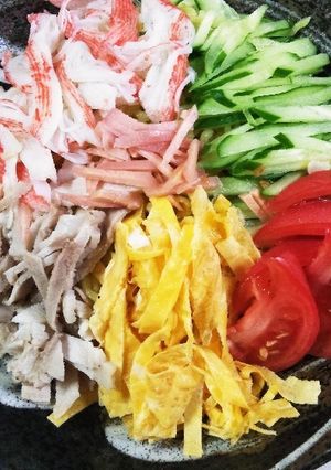 178 いつもの普通の冷やし中華-レシピのメイン写真