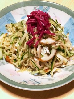 レンチンで♪冷やし中華風和えそば-レシピのメイン写真