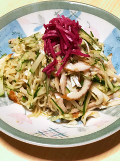レンチンで♪冷やし中華風和えそば-レシピのメイン写真