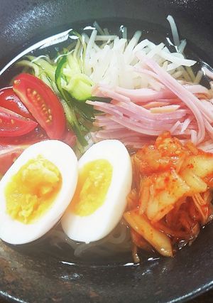 家にある物で！冷麺風そうめんアレンジ-レシピのメイン写真