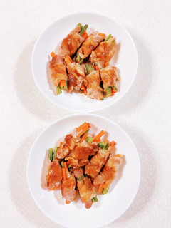 三度豆とにんじんの肉巻き-レシピのメイン写真