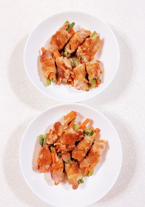 三度豆とにんじんの肉巻き-レシピのメイン写真