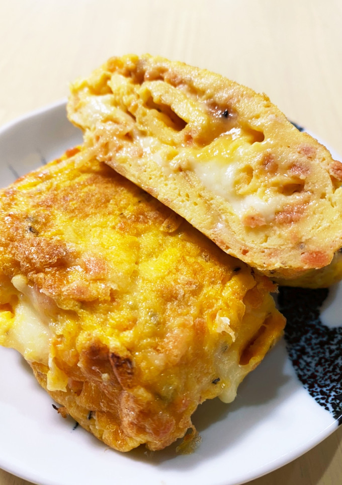 シャケとチーズのたまご焼き-レシピのメイン写真