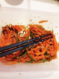 人参とピーマンと塩昆布の簡単ナムル-レシピのメイン写真