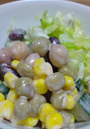 お豆のコロコロサラダ-レシピのメイン写真