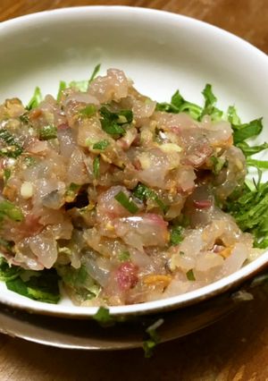 薬味たっぷり、鯵のなめろう-レシピのメイン写真