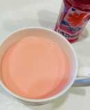 いちごミルク かき氷のいちごシロップ活用