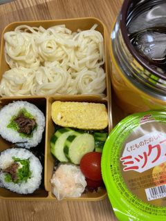 中1女子弁当アスメシ39☆冷やしうどん-レシピのメイン写真