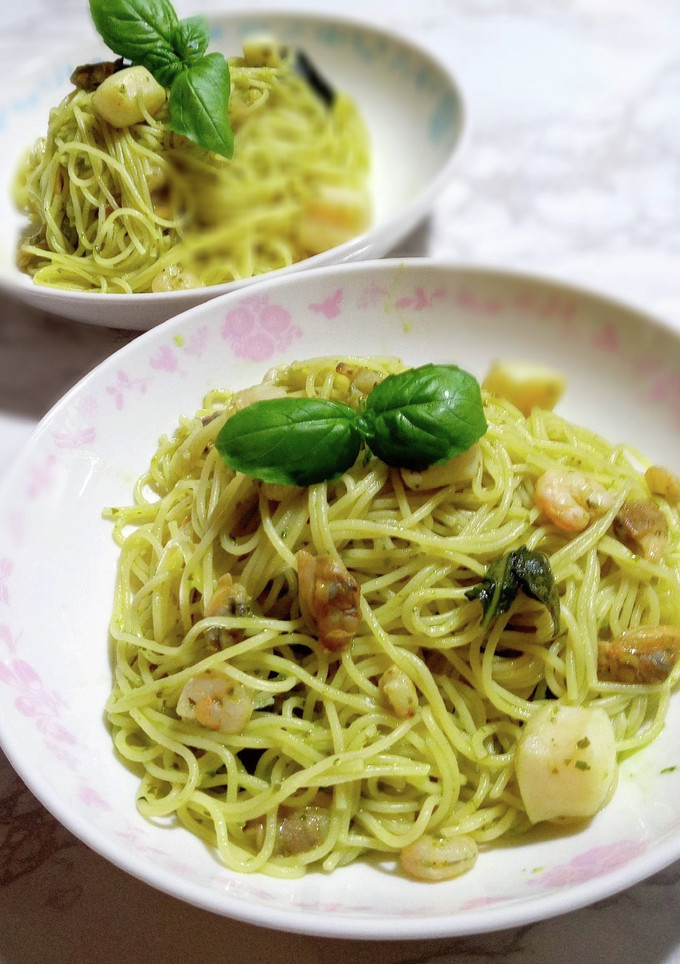 ジェノベーゼパスタ海鮮風♫-レシピのメイン写真