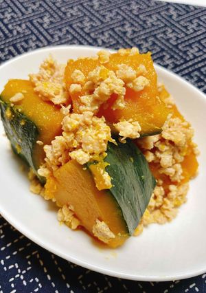 ホクホクかぼちゃそぼろ煮-レシピのメイン写真