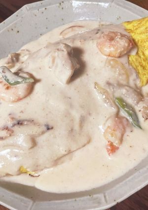 お店の味☆明太海鮮クリームオムライス-レシピのメイン写真