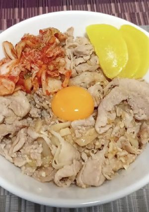 超簡単！夏バテ防止！伝説のすた丼屋風！-レシピのメイン写真