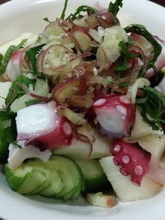 タコと長芋の麺つゆ和え-レシピのメイン写真