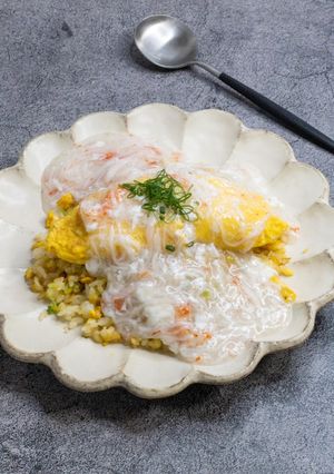 かにかまあんかけオムレツチャーハン-レシピのメイン写真