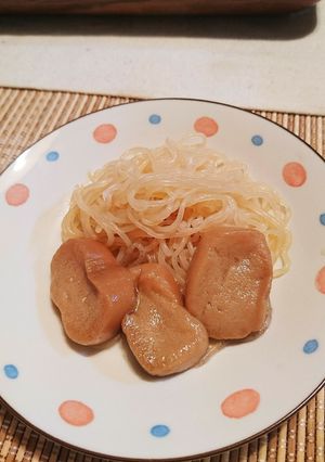 超節約！しらたきとお麩の煮物〜♪♪♪-レシピのメイン写真