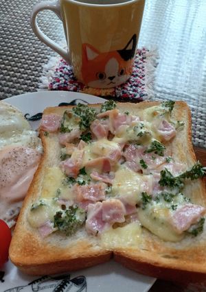 パセリとベーコンマヨトースト♪-レシピのメイン写真